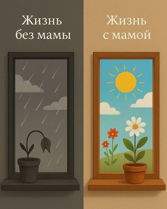 Пусть у каждого будет мама всегда🙏🏽