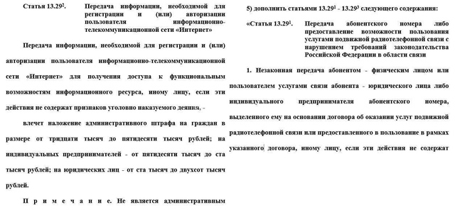 Россиян будут штрафовать до 50 тысяч рублей за передачу...