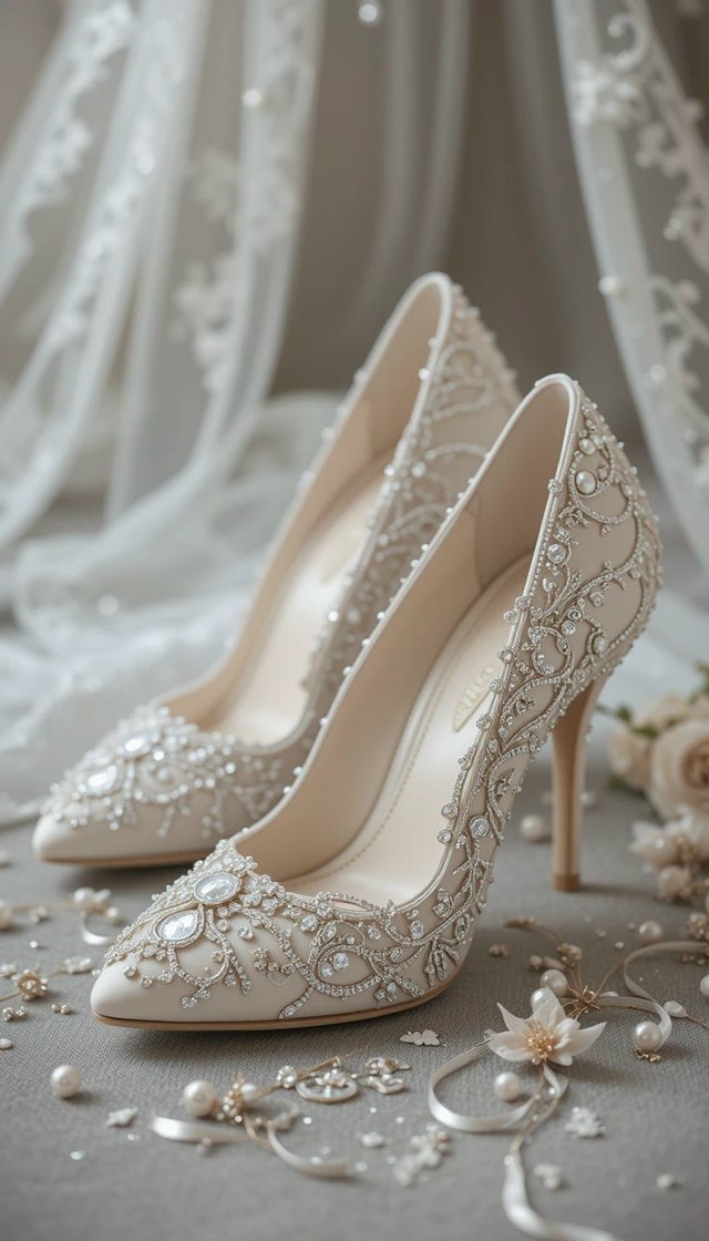 Туфельки невесты по версии ИИ 👰
Примерили бы такие?)
#...