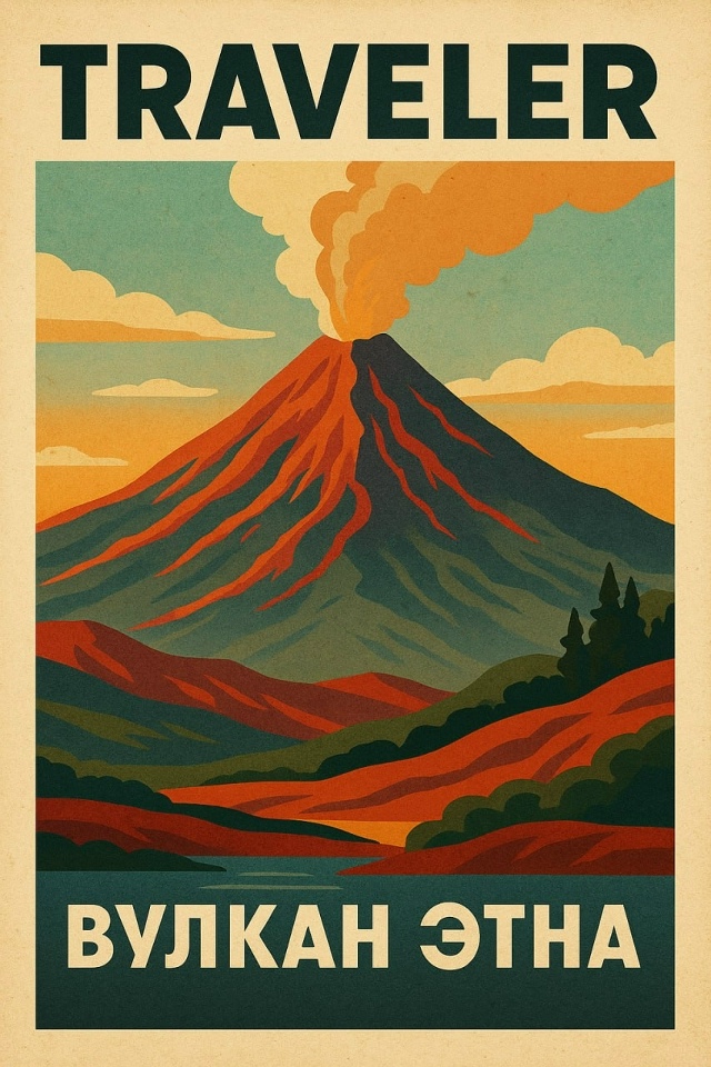 🌍 Вулкан Этна, Сицилия
Один из самых активных вулкано...