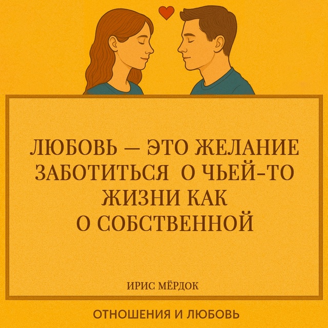 Ирис Мёрдок в этой цитате говорит о любви не как о стра?...