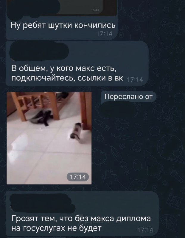 ❗️В московском МПГУ студентам угрожают не выдать дипломы, если те не скачают госмессенджер Max
Дека