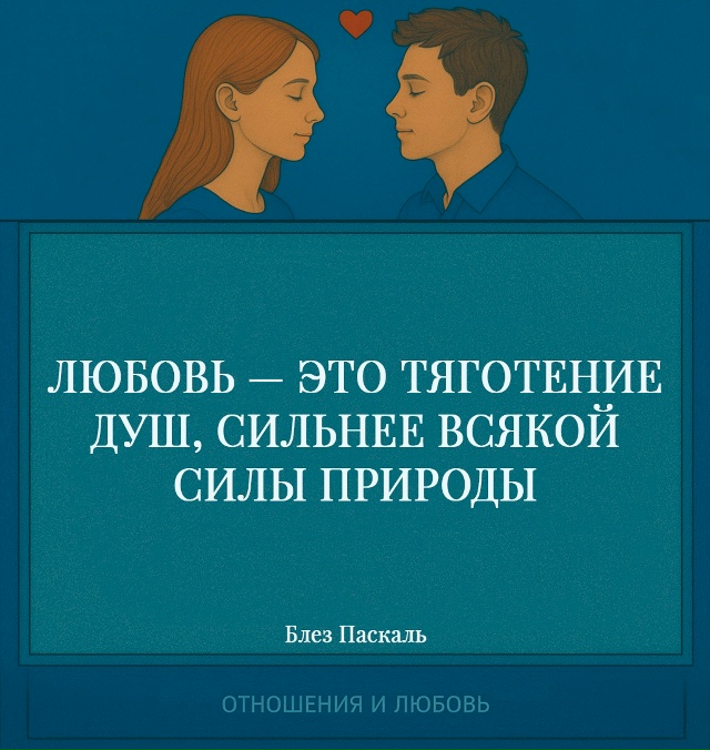 Паскаль говорит о том, что любовь — это сила, превосход...