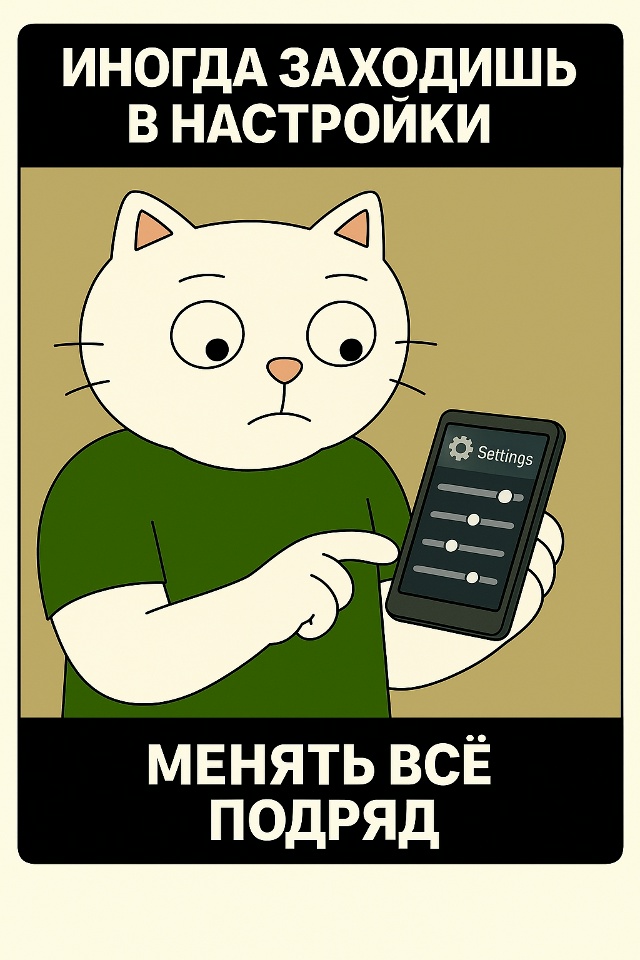 Иногда заходишь в настройки телефона «проверить одну ?...