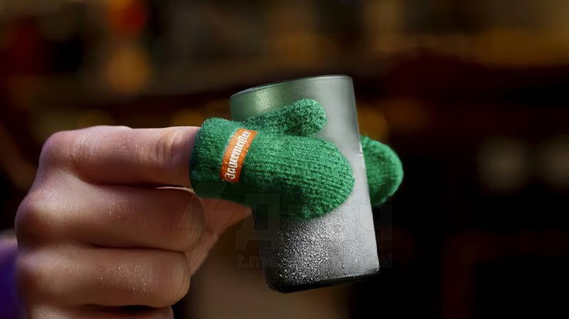 Jägermeister выпустил специальные варежки для пальцев, чтобы держать ледяную рюмку и не мёрзнуть
По