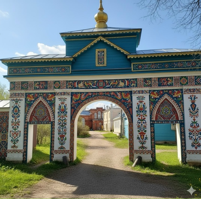 Искусственный интеллект плюс арка сквера Магницкого)