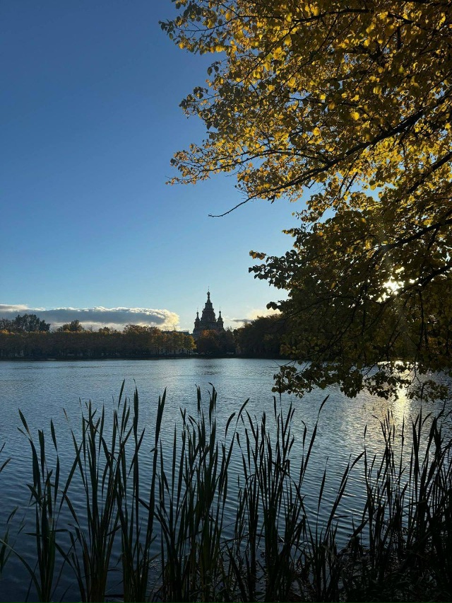 Осенняя атмосфера в Петергофе 🍁