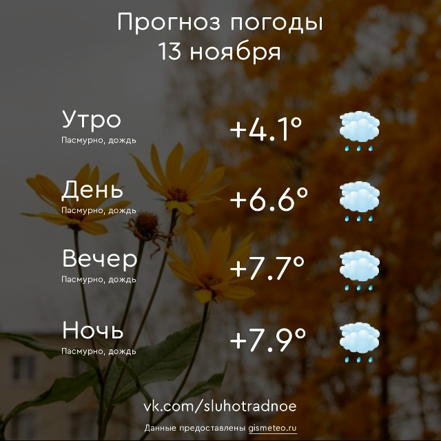 ⛅ Доброе утро, Отрадненцы! Всем продуктивного и приятн...