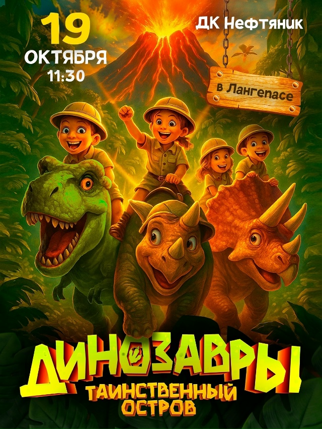 Премьера в Лангепасе— интерактивное шоу «Динозавры. Т...