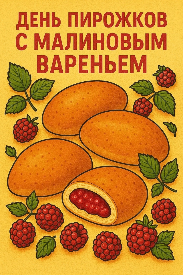 18 июля отмечают Дeнь пиpoжкoв c мaлинoвым вapeньeм.