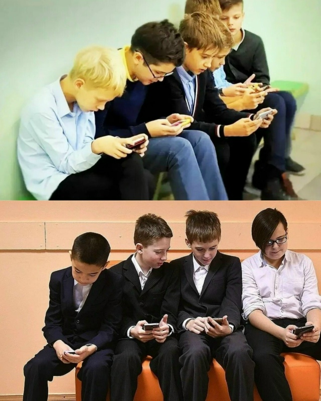 Школьная перемена: тогда и сейчас