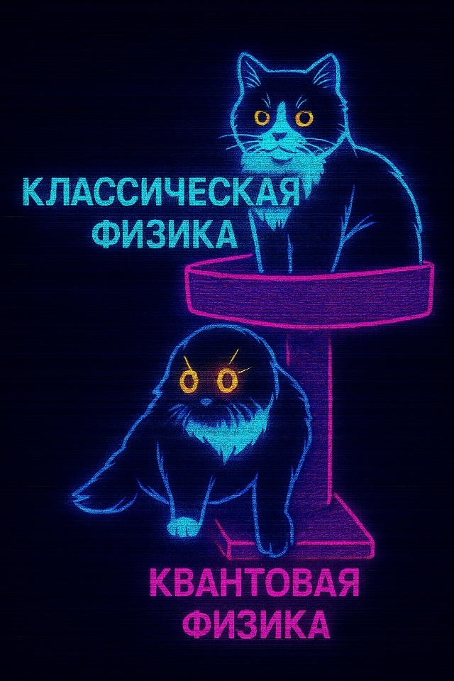 Классическая объясняет мир
Квантовая — ломает предст?...