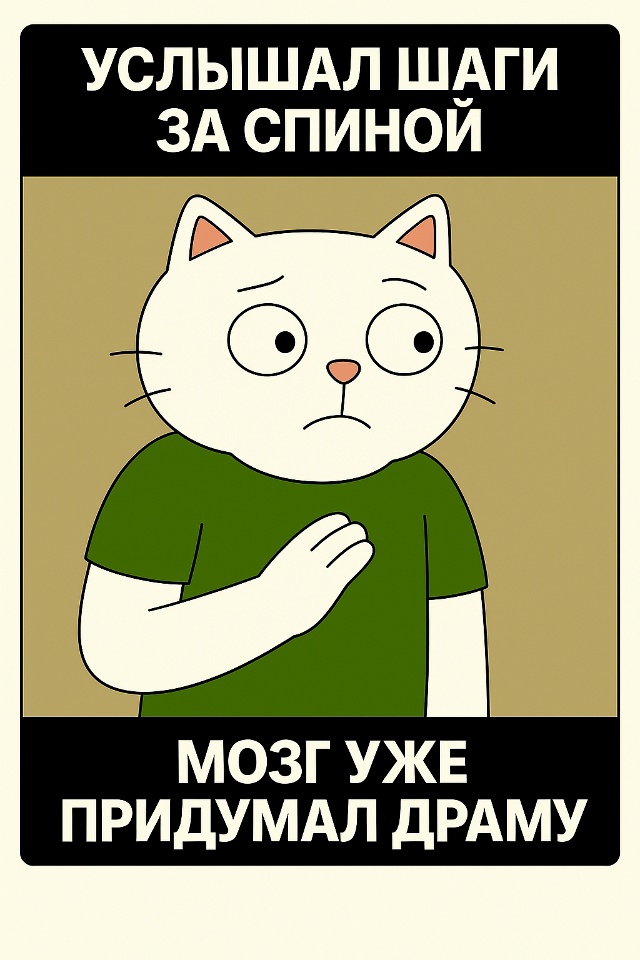 Порой услышишь чей-то быстрый шаг за спиной,
и в голове ...