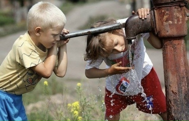 Самая вкусная вода была из уличной колонки. И представ?...