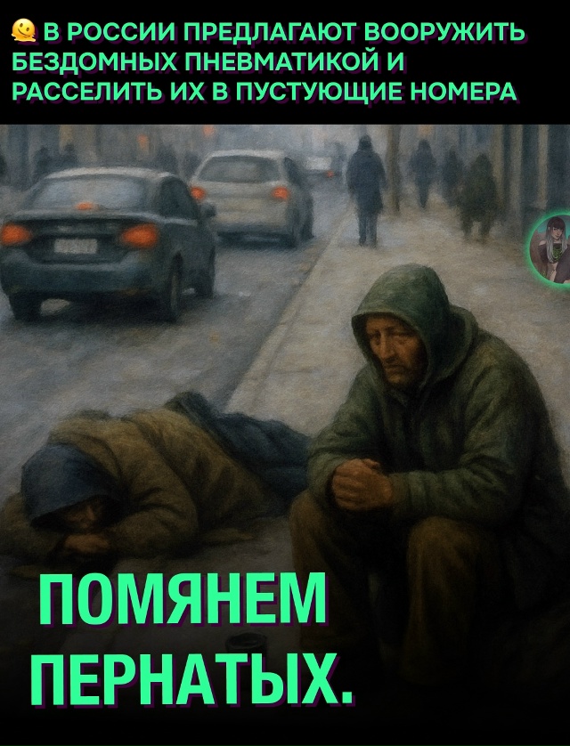 🧐 Бомжи с пневматикой против голубей: в России предло?...