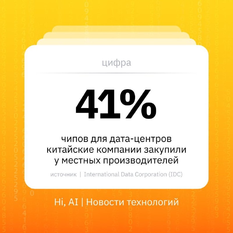 💰 Nvidia проигрывает китайский рынок местным компаниям
В 2025 году из 4 млн ИИ-чипов для китайских