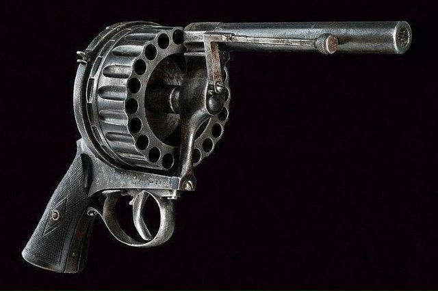 20-зарядный револьвер Безарда, Бельгия, XIX век.