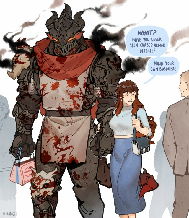 #Art_пары
Леди и Дракон от Velinxi