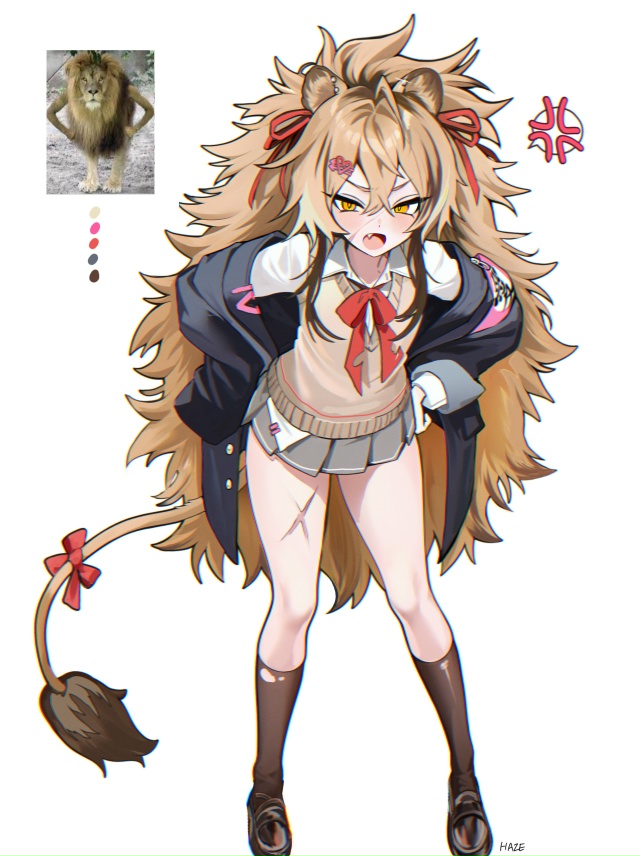 #Art_хуманизации
Девчата-зверята от HAZE