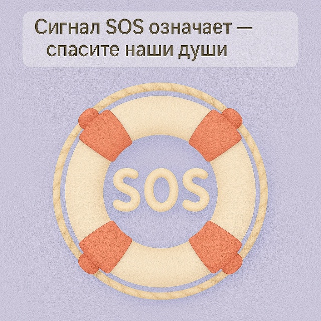 🚨 Спасите наши души
Сигнал SOS часто расшифровывают ка...