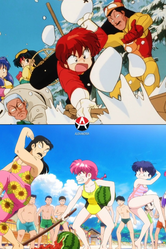 ❤ Сравниваем «Ранма 1/2»: сериал 89-го х 4 серия 2 сезона р?...