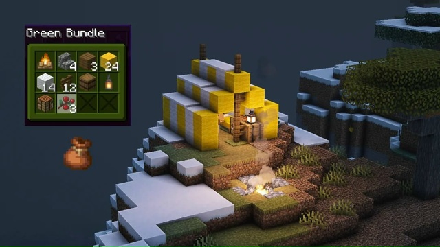 Палатка в мешке 😱
Игрок tinyworlds показал, что для постро?...