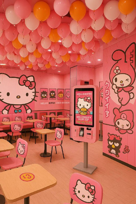 Божечки, в честь коллабы с Hello Kitty во «Вкусно — и точка» на Пушкинской 21 закатят целую вечеринк