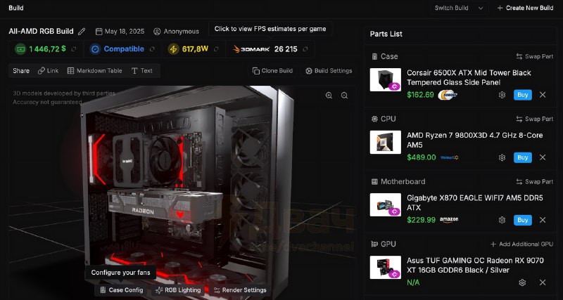 Релизнулся онлайн-конструктор компов BuildCores — имба будет полезна всем, кто хочет собрать свой ПК