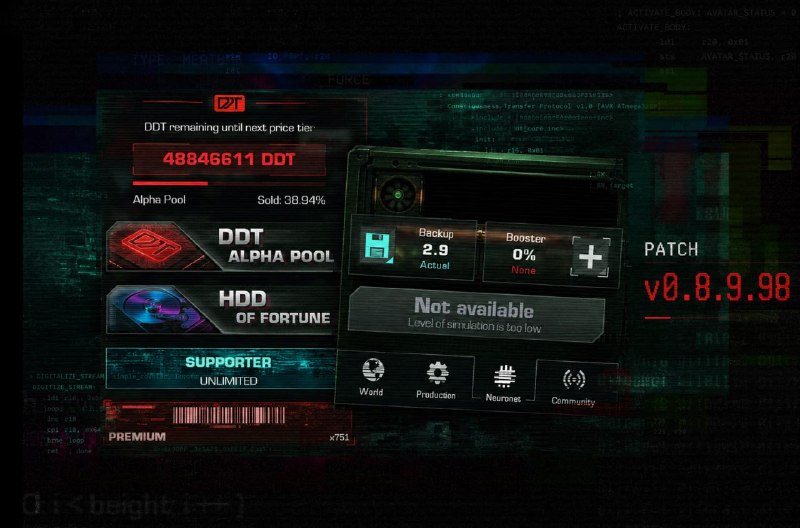 #DoomsDay_Tyranny
Протокол обновления завершён: v0.8.9.98
Изменения:
- Добавлены визуальные подска