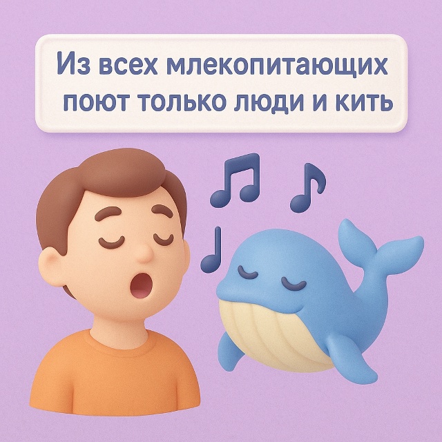 Голоса двух миров 🌊🎶
Из всех млекопитающих поют тол?...