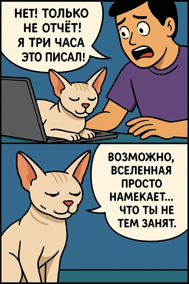 Когда кот решает сам, что тебе нужно