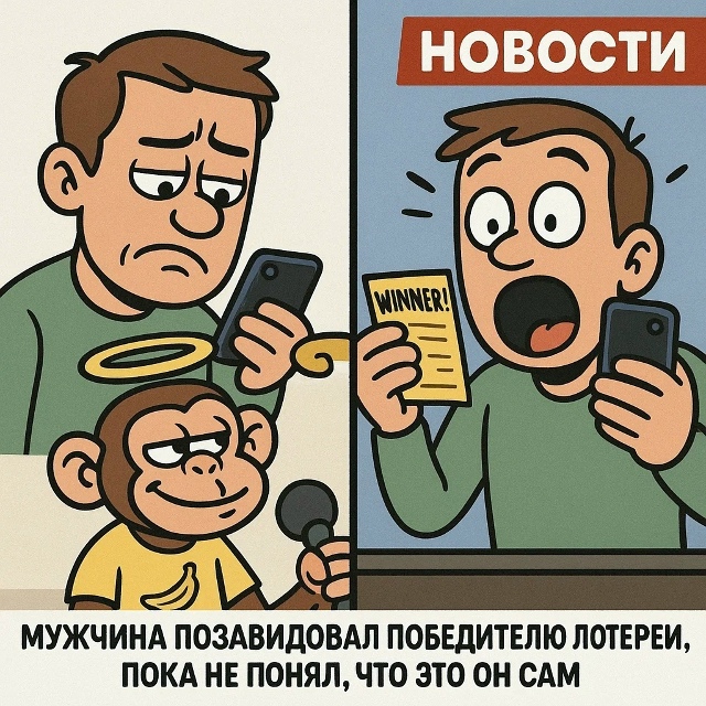 Безумные приколы
Проверять лотерейный билет — это все...