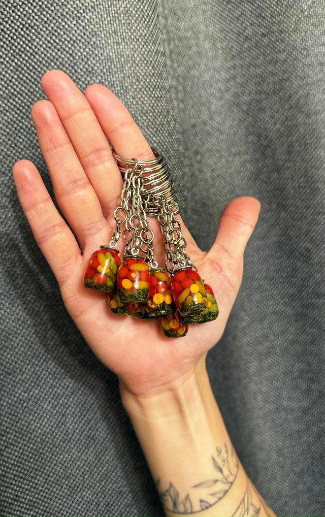 Баночка с соленьями😊
Брелок ручной работы, изготовле...