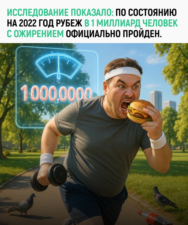 1 миллиард человек с ожирением — похоже, мы все готовим...