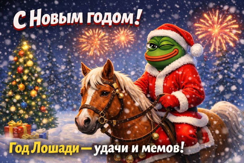 С Новым годом ❤️
Пусть год Лошади принесёт движение вперёд, удачу и хорошие перемены.
Пусть в 2026