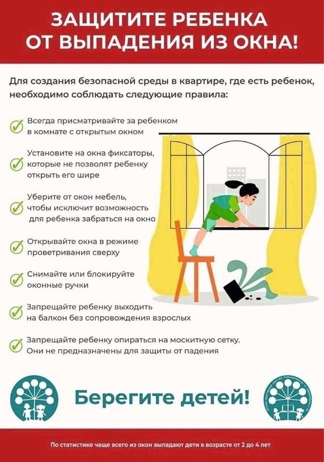 Дети становятся жертвами открытых окон!
❗МЧС России н...