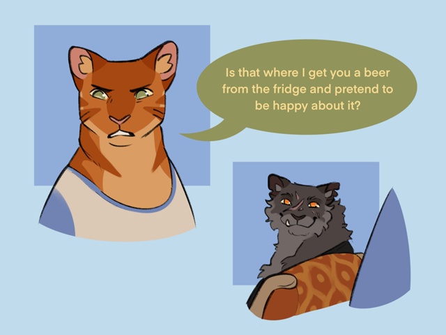 — Принесёшь мне пива из холодильника… в радостном сти...