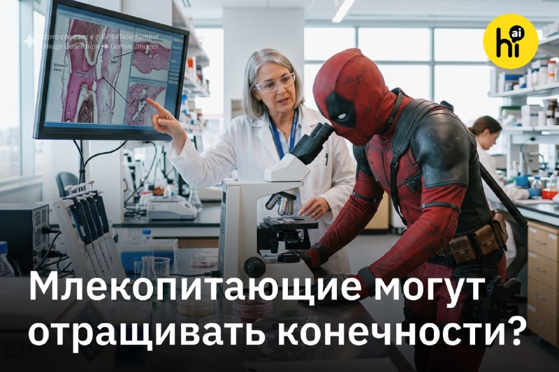 🔥 Ученые заставили мышей частично отрастить ампутированный палец
Исследователи из Техасского универ