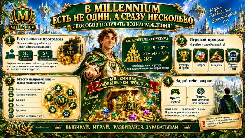 #Millennium
🎮 Многие заходят в игру просто ради игрового процесса.
А ЧТО, ЕСЛИ ПОСМОТРЕТЬ НА MILLE