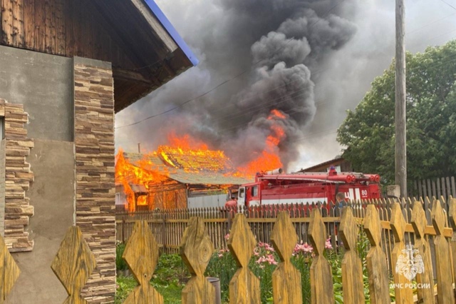 ?Информация от МЧС о пожаре в Пермском крае
В Карагае...