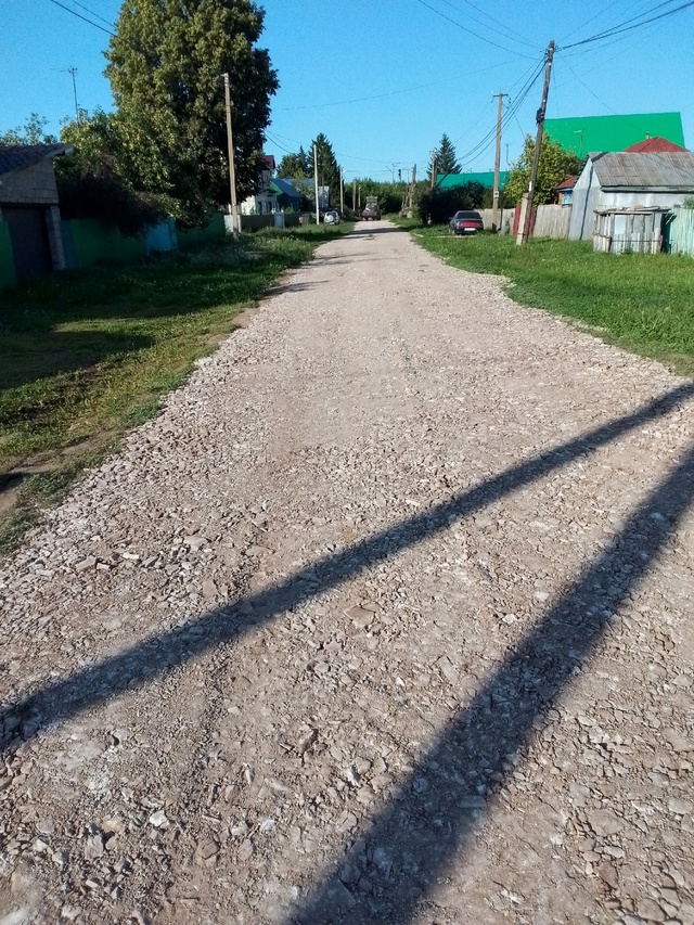 Анонимно.в деревне чишмах на базарной улице делают дор...