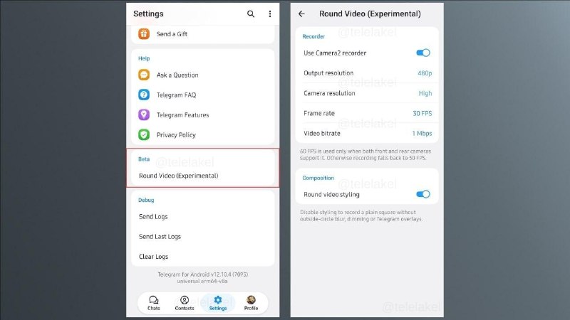 Кружки в Telegram сильно прокачают — в бета-версии мессенджера нашли настройки видеосообщений.
Каче