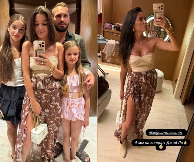 Ксения Бородина вместе с мужем и дочерью сфотографиро?...