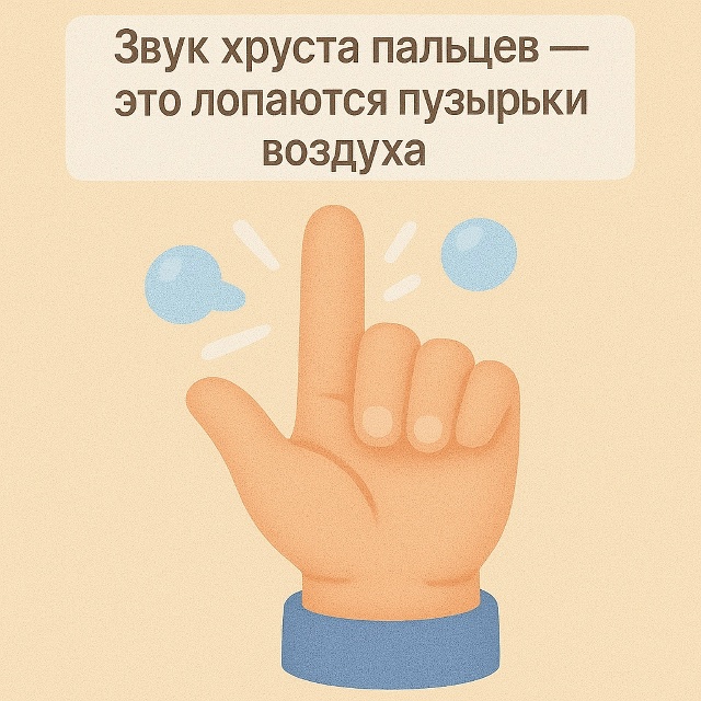 🤲 Тайна хруста пальцев
Когда вы хрустите пальцами, зв...