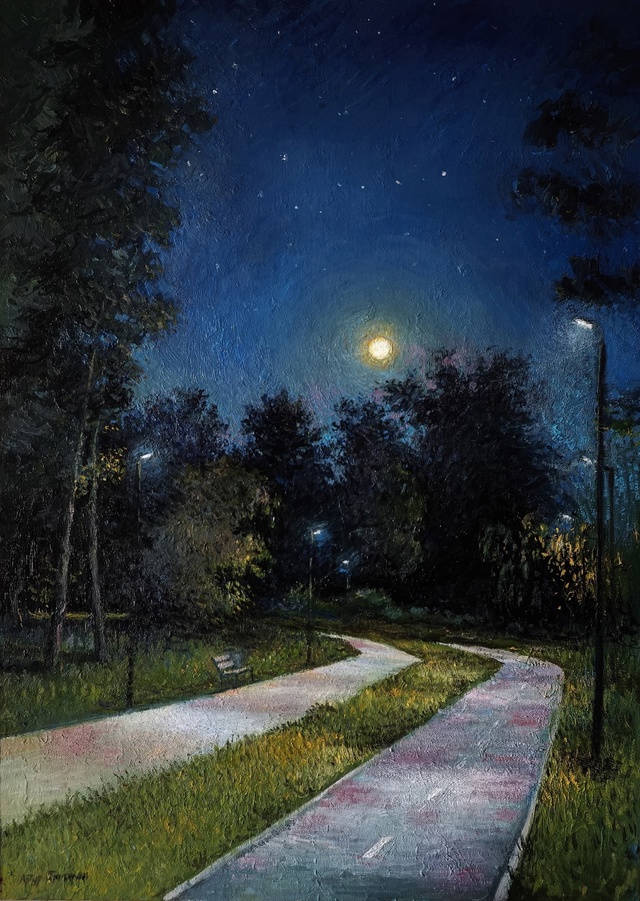Ахх луна луна.
Парк Тёплый берег, полнолуние