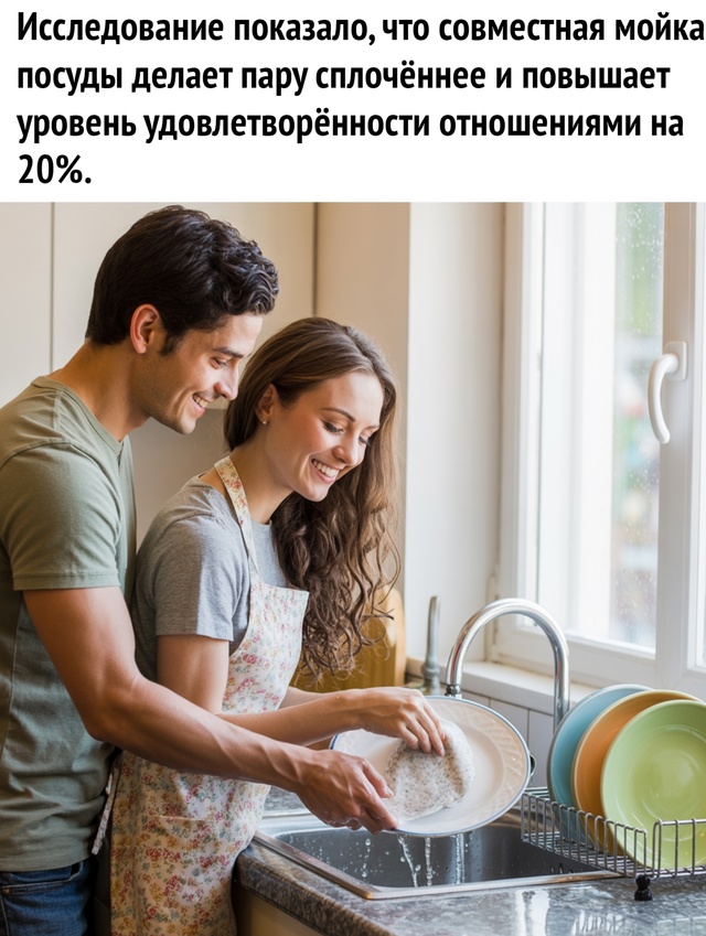 Так мойте посудку вместе