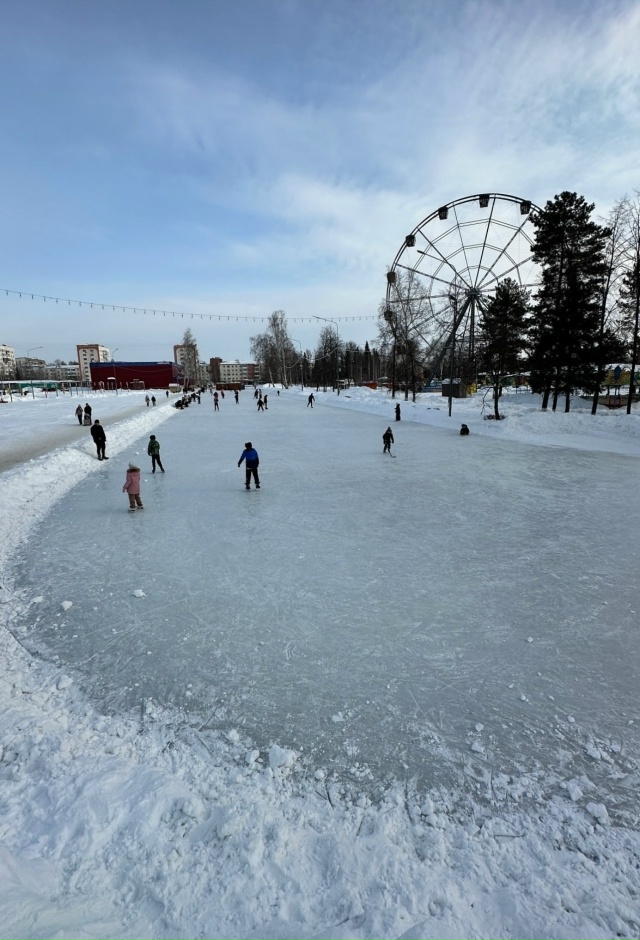 В этом году опять всю аллею парка зальют катком?(