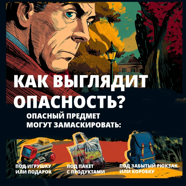 ❗️ МЧС предупреждает: любая бесхозная вещь может быть...