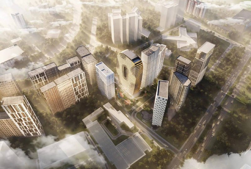 🏙В Москва-Сити построят небоскреб с парком на высоте 338 метров Проект включает две башни, соединен