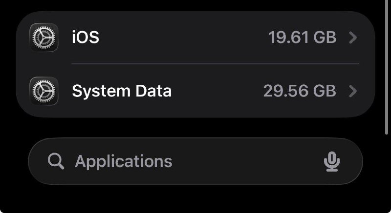 iOS 26 занимает почти 50 Гб — айфоны на 128 Гб останутся без памяти
Половина памяти уйдёт только на